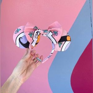 New York Couture Handmade Vintage Princess Jasmine Aladdin Mouse Ears Headband